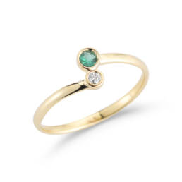 Emerald Jayne Ring - Barbela Design